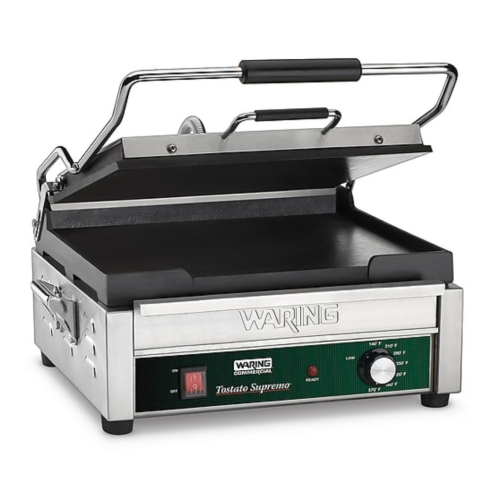 Waring WFG250 14.5" Smooth Cast Iron Sandwich Grill