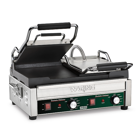 Waring Tostato Ottimo WFG300 17" Smooth Dual Cast Iron Sandwich Grill