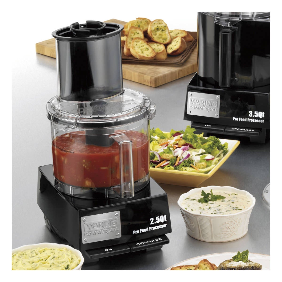 Waring WFP11S 2.5 qt. Standard Food Processor | Vertical Chute