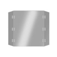 Eastern Tabletop 8534AC 3-Sided Hinged Buffet Shield | 30"W x 11"D x 28"H