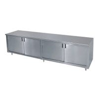 Advance Tabco EHB-SS-249M-X Special Value Hinged Doors Enclosed Base Work Table