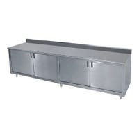 Advance Tabco EHK-SS-309M-X Special Value Hinged Doors Enclosed Base Work Table