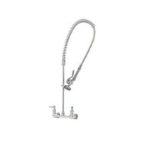 T&S Brass B-0133-CR EasyInstall 8&quot; Center Wall Mount Pre-Rinse Faucet