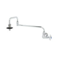 T&S Brass B-0592 18&quot; Single Valve Wall Mount Pot Filler Faucet w/ Double Joint Nozzle