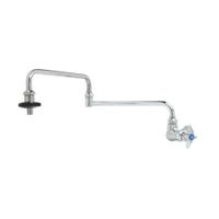T&S Brass B-0594 24&quot; Single Valve Wall Mount Pot Filler Faucet w/ Double Joint Nozzle