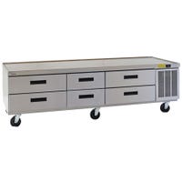 Delfield F2996CP 96" 6-Drawer Low-Profile Chef Base Refrigerator