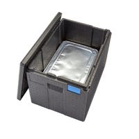 Cambro EPP180XLTSW110 Cam GoBox 68.2 Qt. Eco-Friendly Insulated Food Pan Carrier | Top Loading