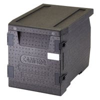 Cambro EPP300110 Cam GoBox 63.4 Qt. Eco-Friendly Insulated Food Pan Carrier | Front Loading