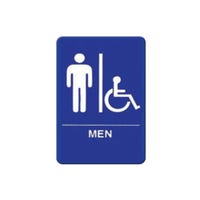 Winco SGN-652B Mens Restroom Sign