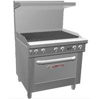 Southbend 436D-3C 36" Gas Range w/ 36" Charbroiler, Standard Oven