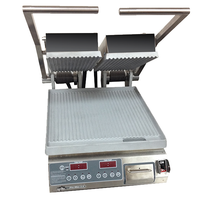 Star Pro-Max 2.0 PGT14D 14" Split-Top Panini Grill | Grooved w/ Electronic Temp. Control & Timer