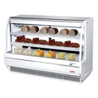 Turbo Air TCDD-72H-W(B)-N 73" Curved Glass Refrigerated Deli Case, High Profile