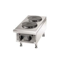 Toastmaster TMHPF 2 Burner Solid Top Electric Hot Plate | 208/240 Volt