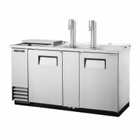 True TDD-3CT-S-HC Stainless Steel Direct Draw Keg Cooler with Club Top