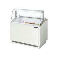 Turbo Air TIDC-47W-N 47" White Ice Cream Dipping Cabinet | 8 Can Display