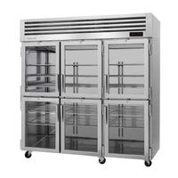 Turbo Air PRO-77-6H-G 6 Half Glass Door Reach-In Heated Cabinet | 73.9 Cu. Ft.