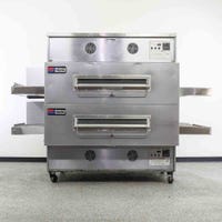 front of Used Middleby Marshall PS360WB70 Double Deck Pizza Oven