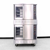 front of Used American Range M-2GL Double Deck Convection Oven