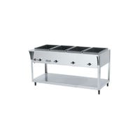 Vollrath 38218 61.25" 4-Well Electric Built-In Steam Table w/Plate Shelf | 2400-3200 watts