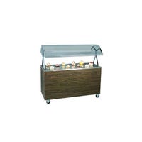 Vollrath 38961 60" 4-Pan Open Storage Base Cold Well Table | Ice Cooled