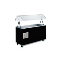 Vollrath 39717 60" 4-Pan Open Storage Base Cold Well Table | Ice Cooled