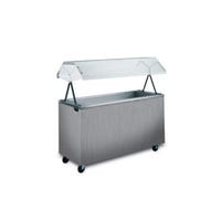 Vollrath 39737 60" 4-Pan Open Storage Base Cold Well Table | Ice Cooled