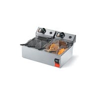 Vollrath 40708 20 lb Dual Pot Electric Countertop Fryer | 220V