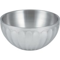 Vollrath 10.1 Qt. Round Satin Interior Finish Double Wall Insulated Stainless Steel Serving Bowl | Model No. 47689